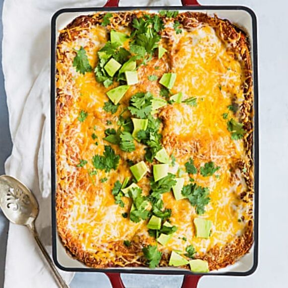 Crockpot Artisan 13" Enameled Cast Iron Lasagna Pan- Scarlet Red - Picture 2 of 10